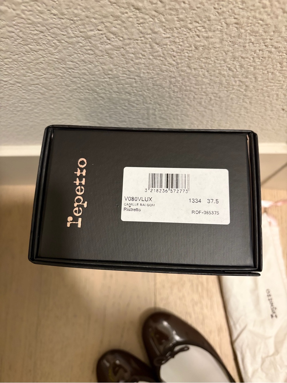 Repetto Women's Brown Patent Leather Ballet Flats - Picture 6 of 6